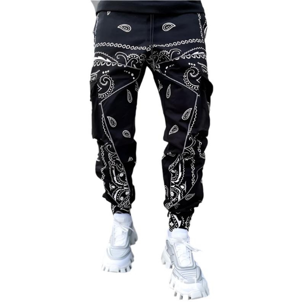 Bandana Print Cargo Pants